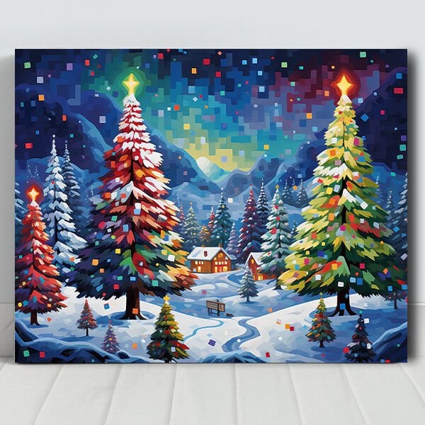 Yılbaşı Gecesi Sayılarla Boyama Seti