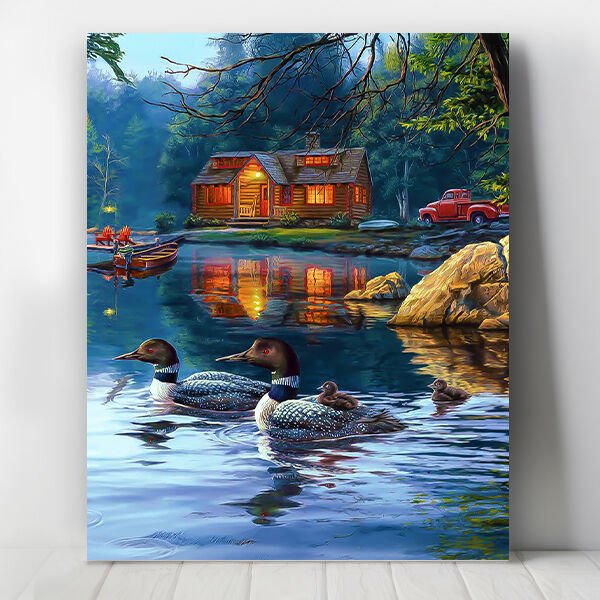 Ördekler Sayılarla Boyama Seti