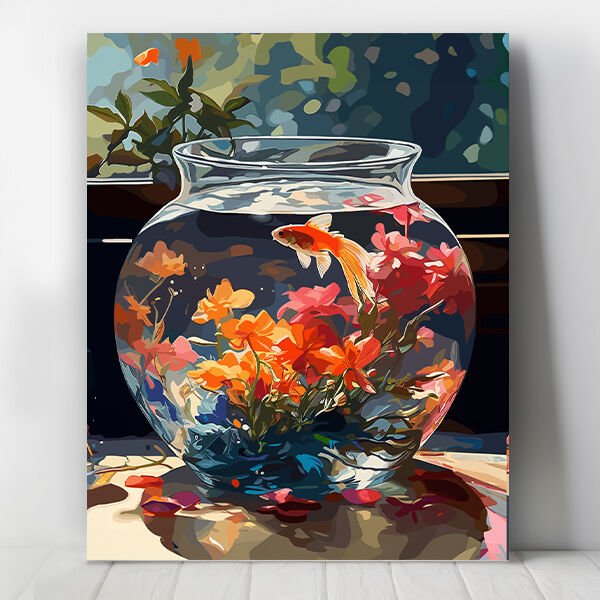 Akvaryum Sayılarla Boyama Seti