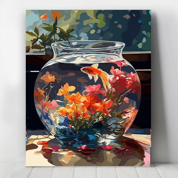 Akvaryum Sayılarla Boyama Seti