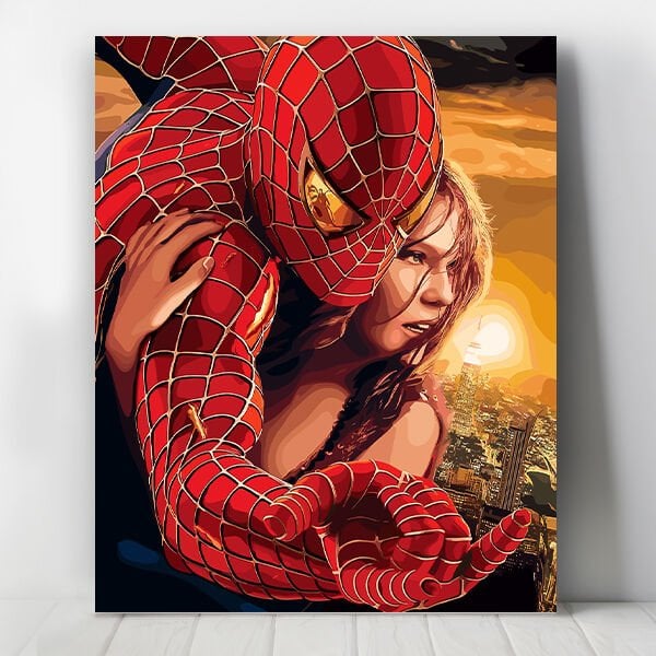 Örümcek Adamın Aşkı Sayılarla Boyama Seti