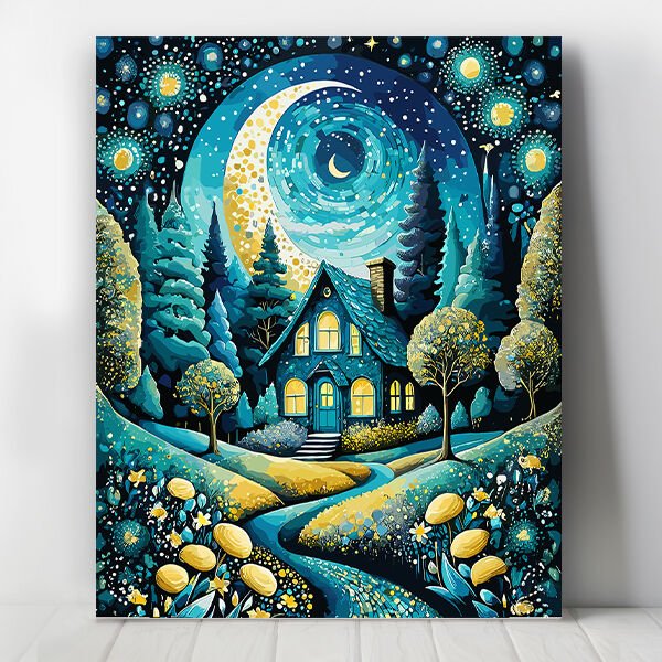 Gecenin Rengi Sayılarla Boyama Seti