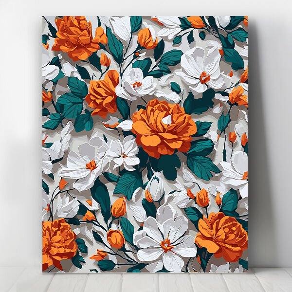 Çiçeklerin Fısıltısı Sayılarla Boyama Seti