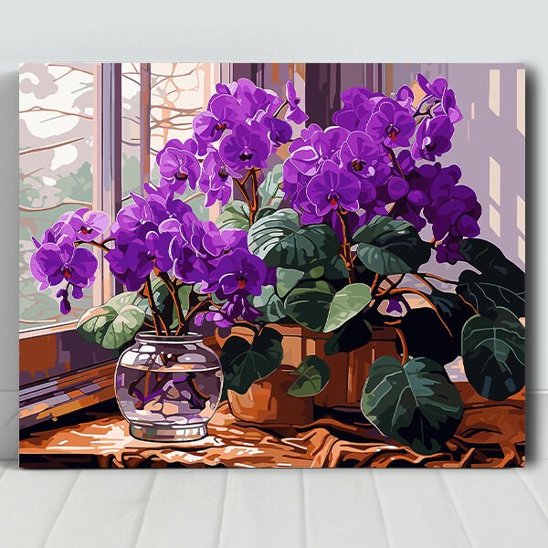 Orkideler Sayılarla Boyama Seti