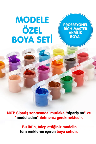 Boya Seti Sayılarla Boyama Seti