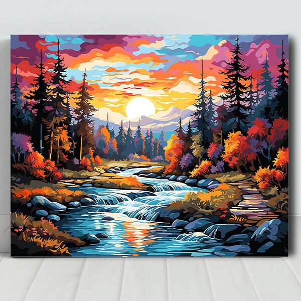 Çoruh Nehri Sayılarla Boyama Seti