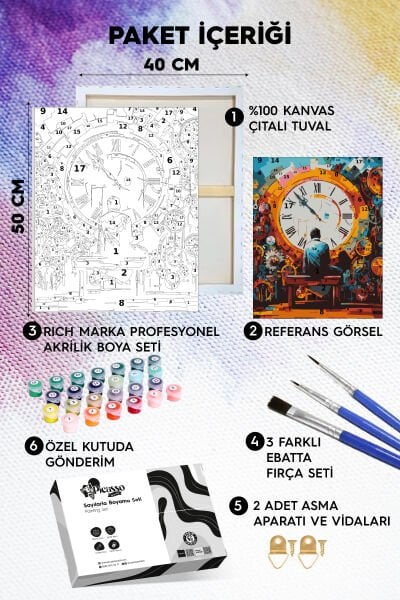 Zamanın Ötesinde Sayılarla Boyama Seti