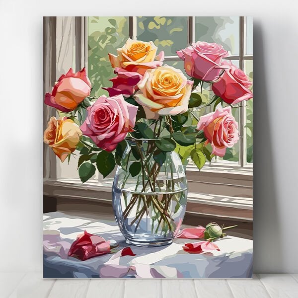 Vazodaki Güzellik Sayılarla Boyama Seti