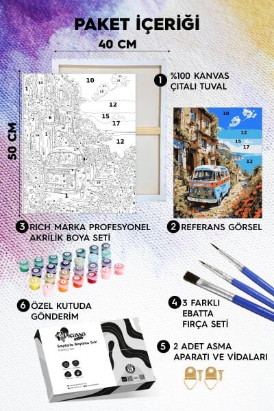 Vosvosla Tatile Sayılarla Boyama Seti