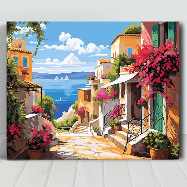 Çeşme Evleri Sayılarla Boyama Seti