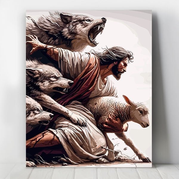 Mesihin Merhameti Sayılarla Boyama Seti