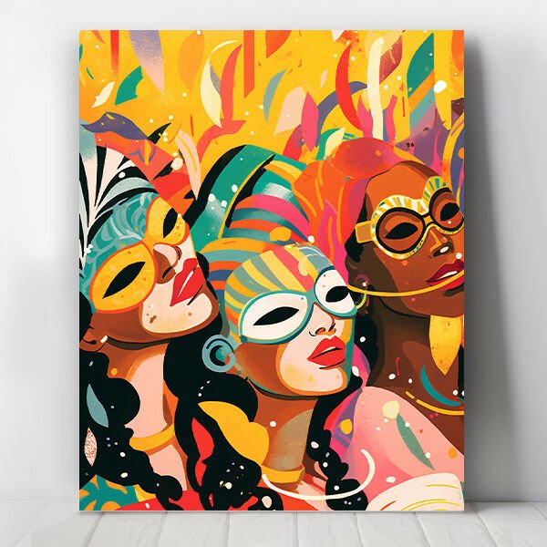 Kızlar Karnaval Sayılarla Boyama Seti