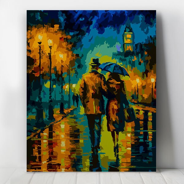 Nostaljik Sevgililer Sayılarla Boyama Seti