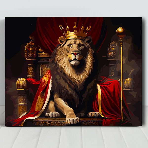 Aslan Kral Sayılarla Boyama Seti