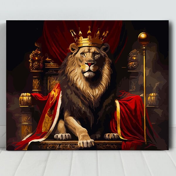 Aslan Kral Sayılarla Boyama Seti