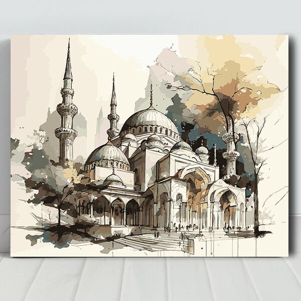 Camii Sayılarla Boyama Seti