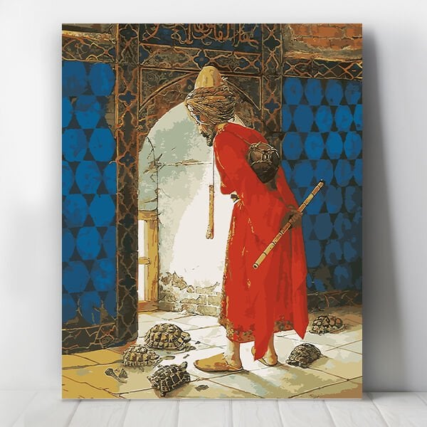 Kaplumbağa Terbiyecisi Sayılarla Boyama Seti