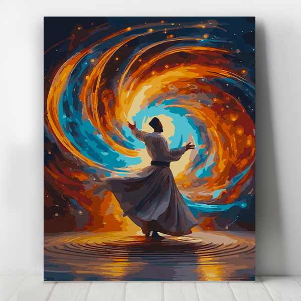 Mevlana Semazen Sayılarla Boyama Seti