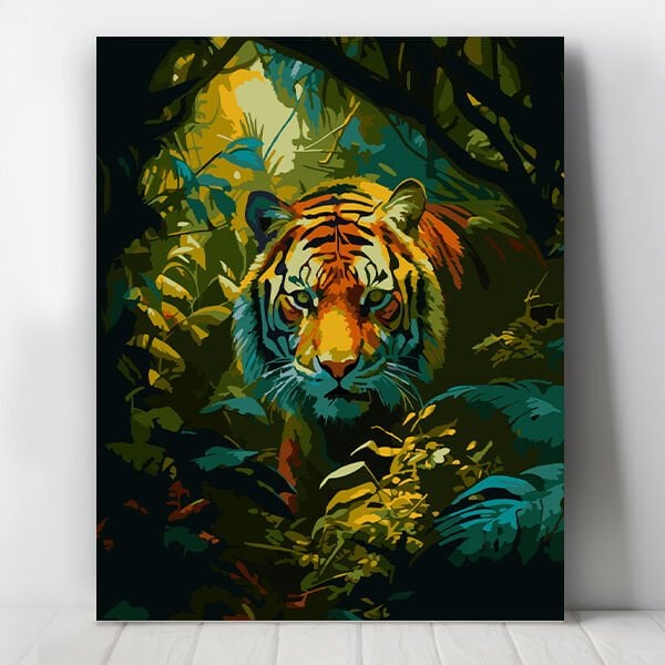 Kaplanın Bakışı Sayılarla Boyama Seti