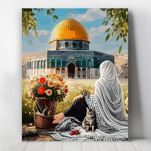 Kudüs'te Bahar Sayılarla Boyama Seti