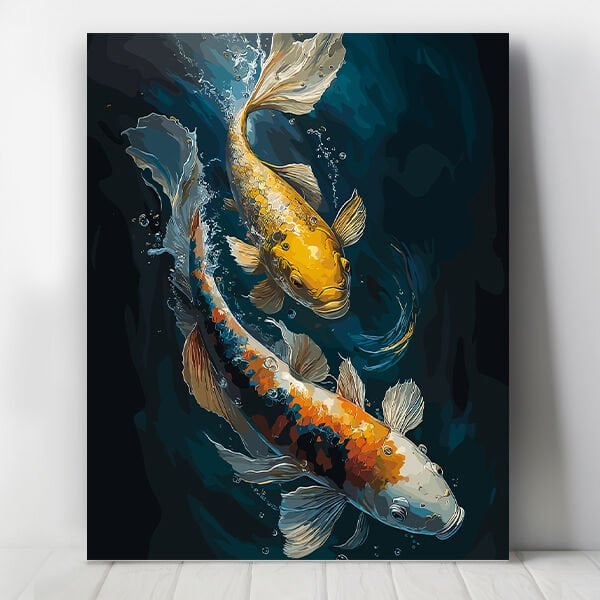 Balıklar Sayılarla Boyama Seti