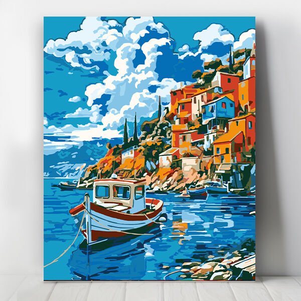 Assos Kıyısı Sayılarla Boyama Seti