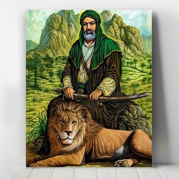 Hz.Ali Ve Aslanı Sayılarla Boyama Seti