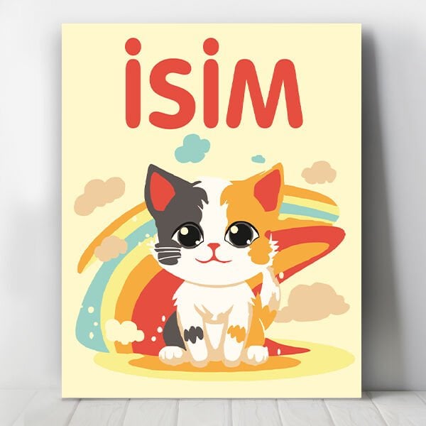 Minnoş Kedi Sayılarla Boyama Seti