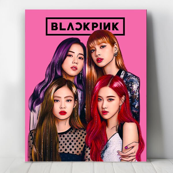 Black Pink Sayılarla Boyama Seti