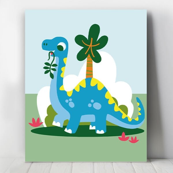 Obur Dinozor Sayılarla Boyama Seti