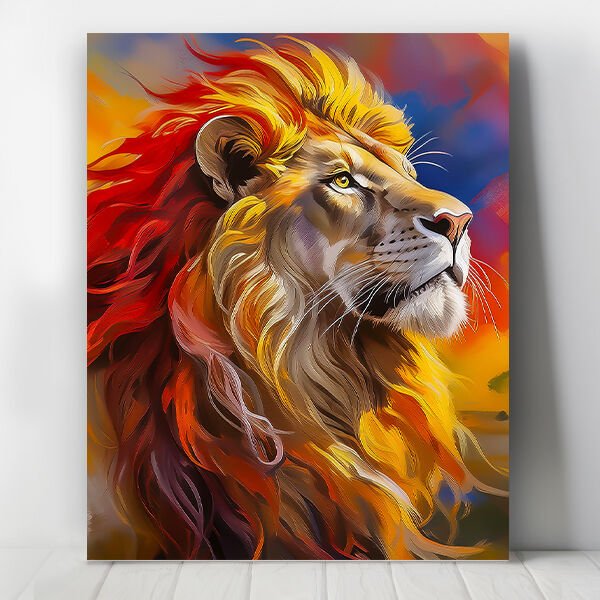 Alemin Aslanı Sayılarla Boyama Seti