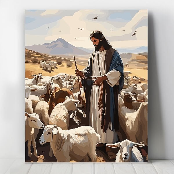 Şefkatli Çoban Sayılarla Boyama Seti