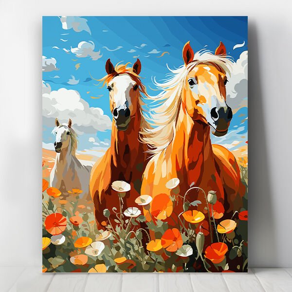 Atların İhtişamı Sayılarla Boyama Seti