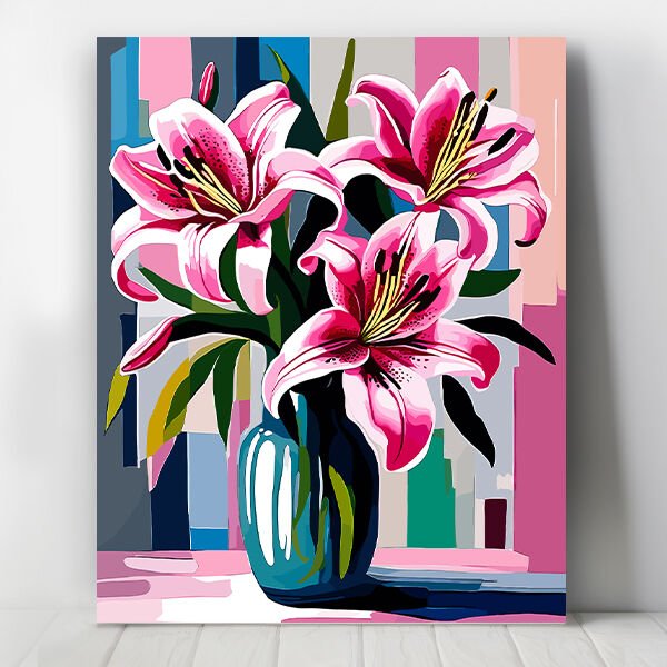 Paskalya Zambağı Sayılarla Boyama Seti