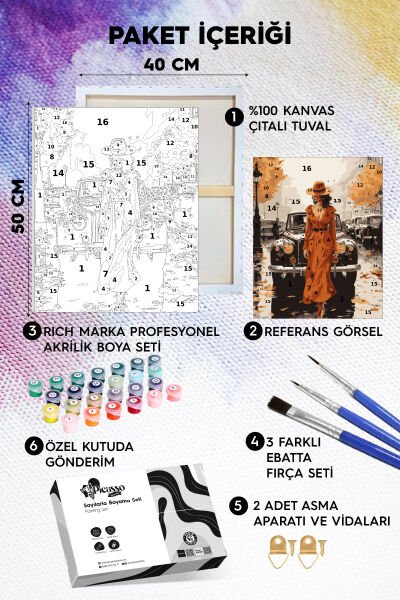 Londonda Yalnızlık Sayılarla Boyama Seti