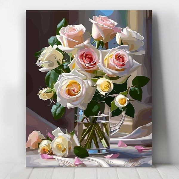 Aşkın Gülü Sayılarla Boyama Seti