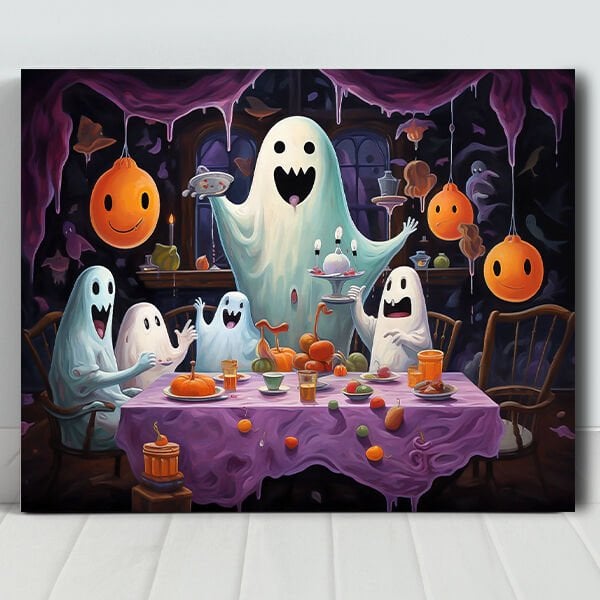 Casper Ve Ailesi Sayılarla Boyama Seti