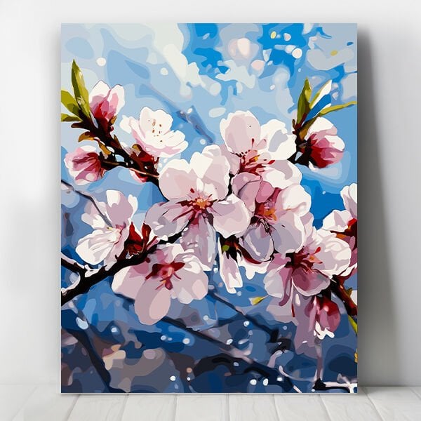 Kiraz Çiçeği Sayılarla Boyama Seti