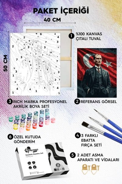 Ebedi Lider Sayılarla Boyama Seti