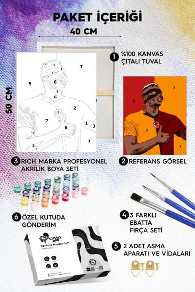 Maskeli Balo Sayılarla Boyama Seti