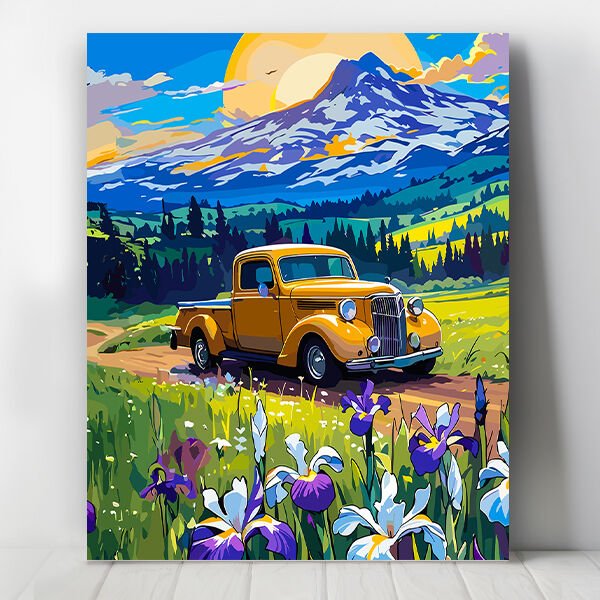 Dağ Yolu Sayılarla Boyama Seti