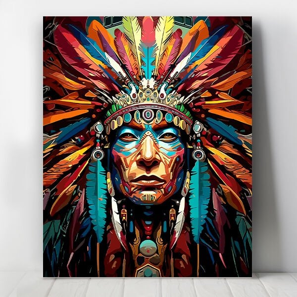 Kızılderili Sayılarla Boyama Seti