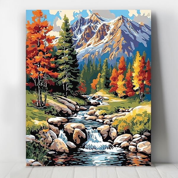 Dağ Ve Dere Sayılarla Boyama Seti