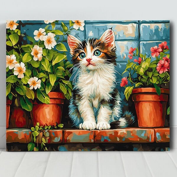 Minik Kedi Sayılarla Boyama Seti