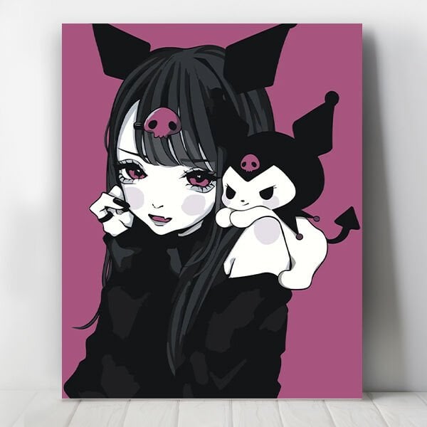 Kız ve Kuromi Sayılarla Boyama Seti