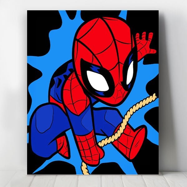 Minik Örümcek Adam Sayılarla Boyama Seti