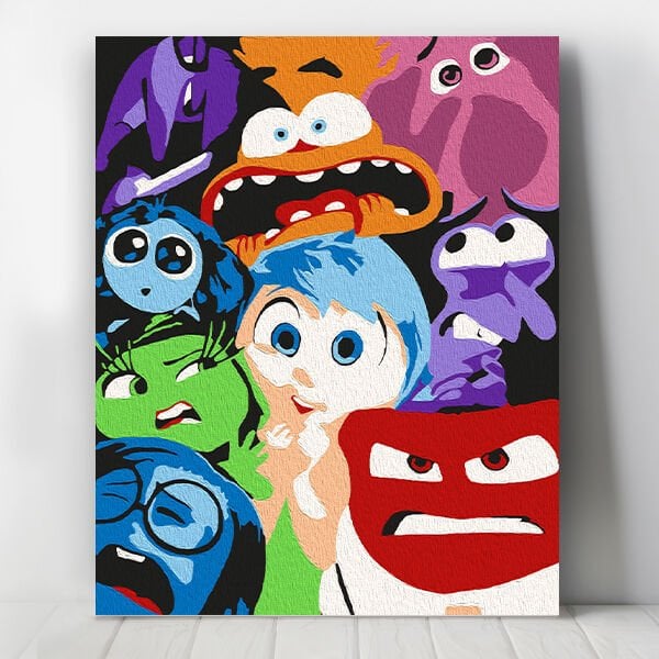 Ters Yüzün Duyguları Sayılarla Boyama Seti