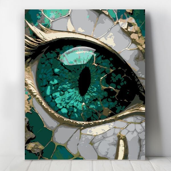 Zümrüt Göz Sayılarla Boyama Seti