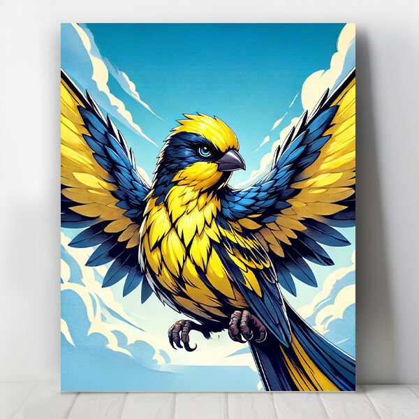 Sarı Kanarya Aşkına Sayılarla Boyama Seti