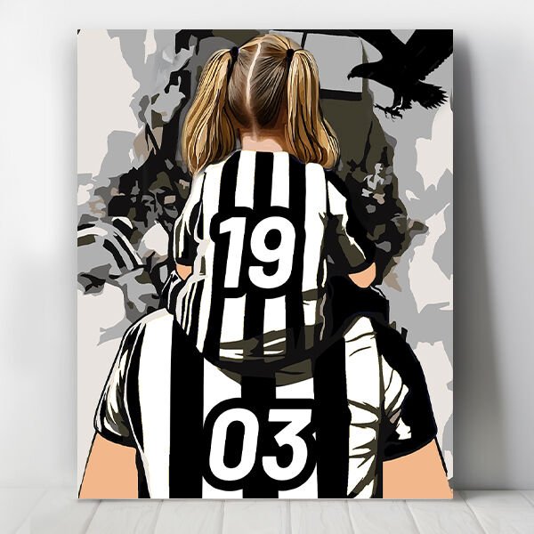 Siyah Beyaz Sevdamız Sayılarla Boyama Seti